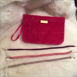 3 ASOS Velvet Chokers & Makeup Bag